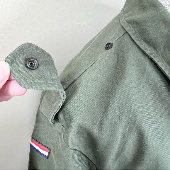 Vtg Green Dutch Netherlands Military Army Jacket Shirt Rotkopf Large - Picture 4 of 11